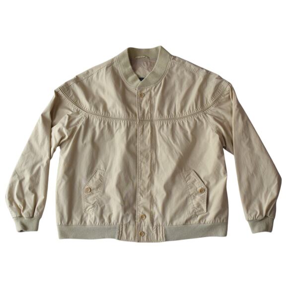 Vintage Y2K 90s Tan Khaki Windbreaker Derby Jacket Men Size XL - Picture 1 of 6